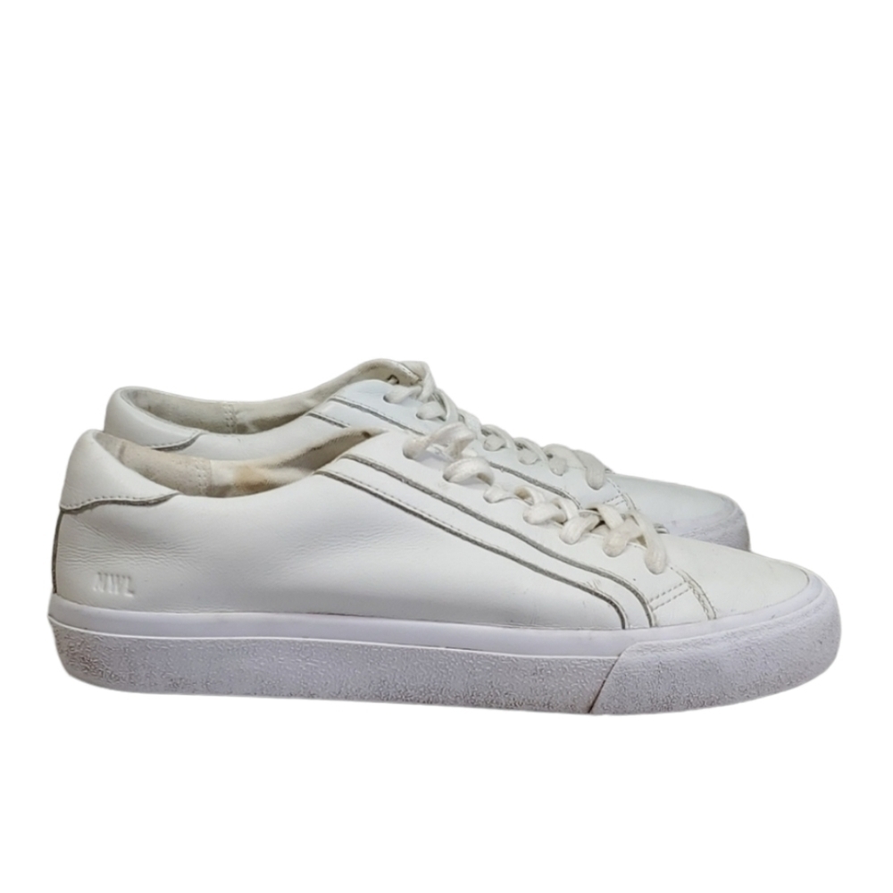Madewell Unisex Leather Comfort Sneakers shoes sz W 8 M 6.5